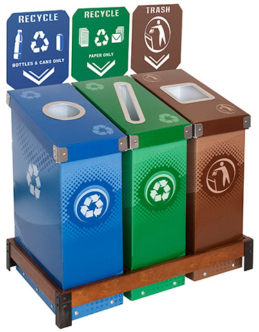 recycle trash bin